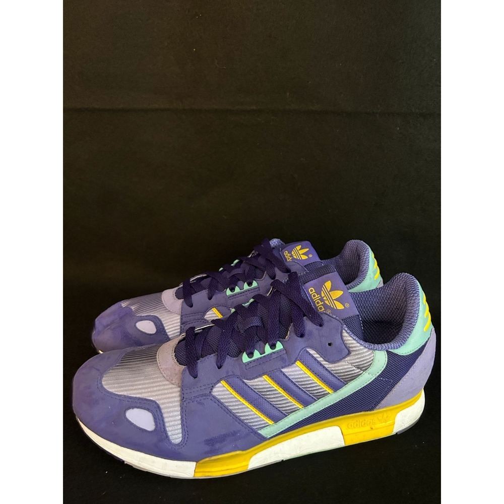 Adidas Originals ZX800 G02246 Purple Aqua Yellow Retro Running Shoes Men Size 12